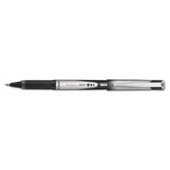 Pilot VBall Grip Liquid Ink Roller Ball Pen, Stick, Fine 0.7 mm, Black Ink, Black/Silver Barrel, Dozen (35570)