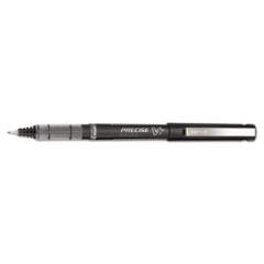 Pilot Precise V7 Roller Ball Pen, Stick, Fine 0.7 mm, Black Ink, Black Barrel, Dozen (35346)