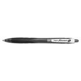 Pilot RexGrip BeGreen Ballpoint Pen, Retractable, Medium 1 mm, Black Ink, Black Barrel, Dozen (32370)