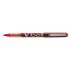 Pilot VBall Liquid Ink Roller Ball Pen, Stick, Fine 0.7 mm, Red Ink, Red Barrel, Dozen (35114)