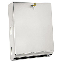 Surface-Mounted Paper Towel Dispenser, 10.75 x 4 x 14, Stainless Steel (262)