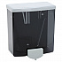 Surface-Mounted Liquid Soap Dispenser, 40 oz, 5.81 x 3.31 x 6.88, Black/Gray (40)