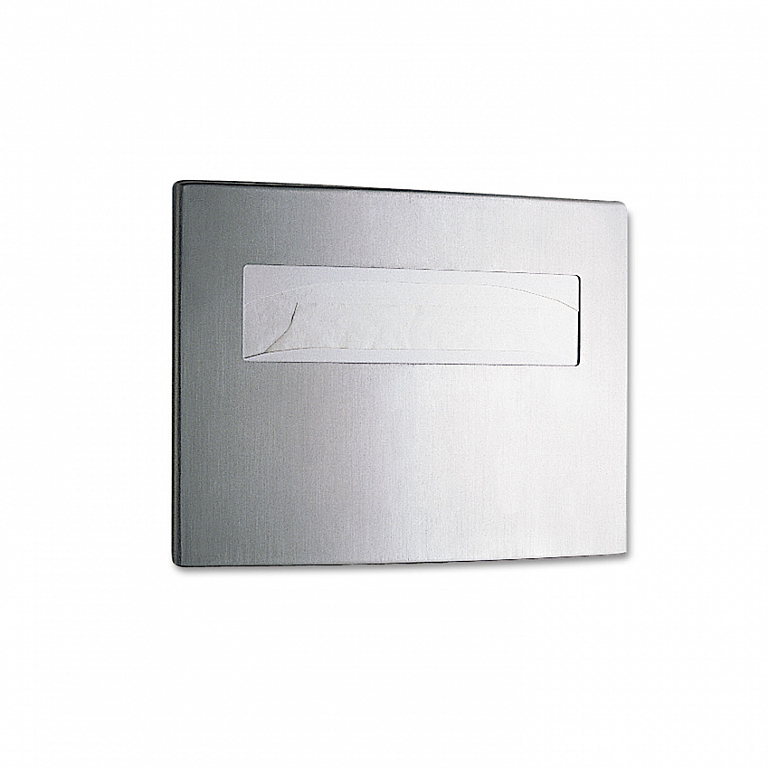 Stainless Steel Toilet Seat Cover Dispenser, ConturaSeries, 15.75 x 2.25 x 11.25, Satin Finish (4221)