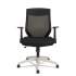 Alera EB-K Series Synchro Mid-Back Flip-Arm Mesh Chair, Supports 275lb, 18.5 to 22.04" Seat, Black Seat/Back, Cool Gray Base (EBK4207)