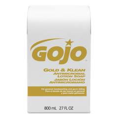 GOJO Gold and Klean Lotion Soap Bag-in-Box Dispenser Refill, Floral Balsam, 800 mL (912712CT)