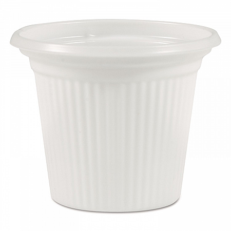 Plastic Condiment Cups, 0.75 oz, Translucent, 250/Sleeve, 20 Sleeves/Carton (11014)