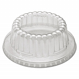 Flat-Top Dome PET Plastic Lids, For 12 oz Containers, 4.34" Diameter x 1.5" h, Clear, 1,000/Carton (DF120090)