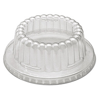 Flat-Top Dome PET Plastic Lids, For 12 oz Containers, 4.34" Diameter x 1.5" h, Clear, 1,000/Carton (DF120090)