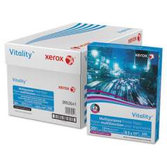 Xerox Vitality Multipurpose Print Paper, 92 Bright, 3-Hole, 20 lb, 8.5 x 11, White, 500/Ream (3R02641RM)