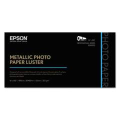 Epson Professional Media Metallic Photo Paper, 10.5 mil, 16" x 100 ft, Luster White (S045592)