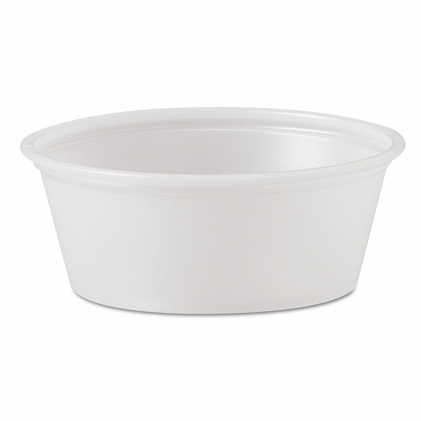 Polystyrene Portion Cups, 1.5 oz, Plastic, Translucent, 2,500/Carton (P150N)