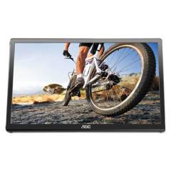 AOC USB Powered LCD Monitor, 15.6" Widescreen, TN Panel, 1366 Pixels x 768 Pixels (E1659FWU)