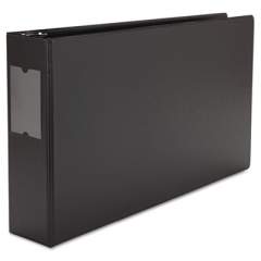 Universal Ledger-Size Round Ring Binder with Label Holder, 3 Rings, 3" Capacity, 11 x 17, Black (35423)