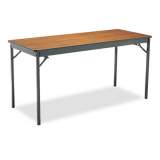 Barricks Special Size Folding Table, Rectangular, 60w x 24d x 30h, Walnut/Black (CL2460WA)
