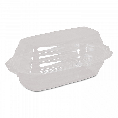 Comet Dessertware Containers/Lids, Banana Split, 4 x 8 x 3.12, Clear, Plastic, 500/Carton (BB9104)