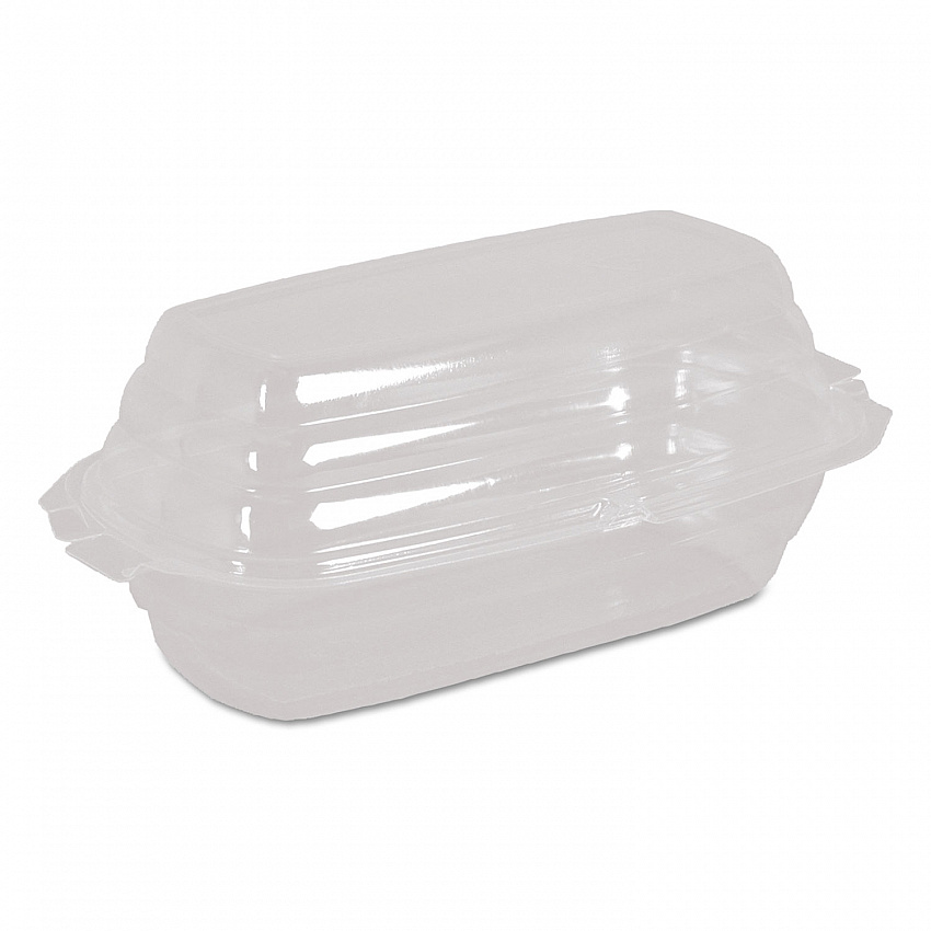 Comet Dessertware Containers/Lids, Banana Split, 4 x 8 x 3.12, Clear, Plastic, 500/Carton (BB9104)