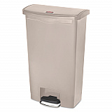 Streamline Resin Step-On Container, Front Step Style, 18 gal, Polyethylene, Beige (1883460)
