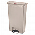 Streamline Resin Step-On Container, Front Step Style, 18 gal, Polyethylene, Beige (1883460)