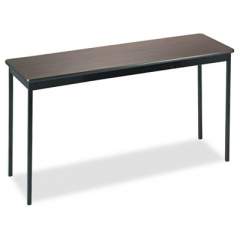 Barricks Utility Table, Rectangular, 60w x 18d x 30h, Walnut/Black (UT1860WA)