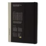 Moleskine Professional Notebook, Hardcover, 1 Subject, Narrow Rule, Black Cover, 9.75 x 7.5, 192 Sheets (PROPFNTB4HBK)