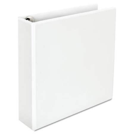Universal Deluxe Easy-to-Open Round-Ring View Binder, 3 Rings, 2" Capacity, 11 x 8.5, White (30772)