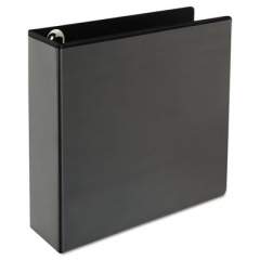 Universal Deluxe Easy-to-Open Round-Ring View Binder, 3 Rings, 3" Capacity, 11 x 8.5, Black (30773)