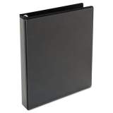 Universal Deluxe Easy-to-Open Round-Ring View Binder, 3 Rings, 1" Capacity, 11 x 8.5, Black (30757)