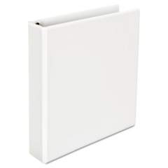 Universal Deluxe Easy-to-Open Round-Ring View Binder, 3 Rings, 1.5" Capacity, 11 x 8.5, White (30770)