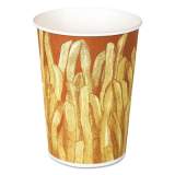 Dart Paper French Fry Cups, 12 oz, 3.4" Daimeter x 4.4"h, Yellow/Brown Fry Design, 1,000/Carton (GRS12)