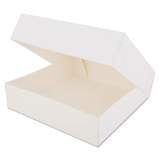 SCT WINDOW BAKERY BOXES, 10 X 10 X 2.5, WHITE, 200/CARTON (24233)