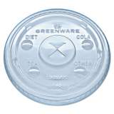 Fabri-Kal Greenware Cold Drink Lids, Fits 9 oz Old Fashioned Cups, 12 oz Squat Cups, 20 oz Cups Clear, 1,000/Carton (LGC1220)