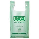 Eco-Products PLASTIC GROCERY BAGS, 10 GAL, 0.96 MIL, 22.8" X 22.8", GREEN, 500/CARTON (EPCBLS)