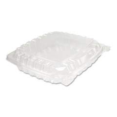 Dart ClearSeal Hinged-Lid Plastic Containers, 8.31 x 8.31 x 2, Clear, 125/Bag, 2 Bags/Carton (C89PST1)