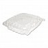 ClearSeal Hinged-Lid Plastic Containers, 8.31 x 8.31 x 2, Clear, Plastic, 125/Bag, 2 Bags/Carton (C89PST1)