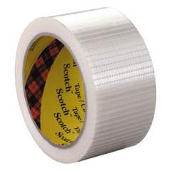 Scotch Bi-Directional Filament Tape, 3" Core, 50 mm x 50 m, Clear (8959)