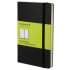 Moleskine Hard Cover Notebook, 1 Subject, Unruled, Black Cover, 5.5 x 3.5, 192 Sheets (QP012)