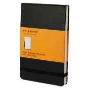 Moleskine Reporter Notepad, Narrow Rule, Black Cover, 192 White 3.5 x 5.5 Sheets (QP511)