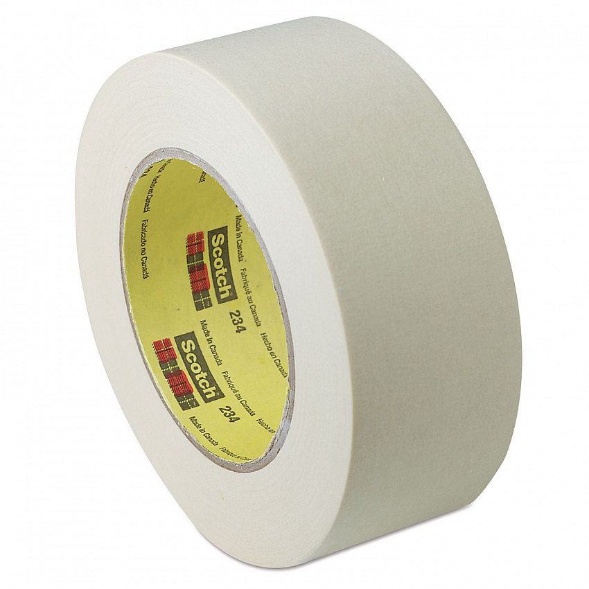 General Purpose Masking Tape 234, 3" Core, 36 mm x 55 m, Tan (234112)
