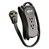 Tripp Lite Protect It! Travel-Size Surge Protector, 3 Outlets/2 USB, 1.5 ft Cord, 1050 J (TRAVELER3USB)