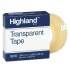 Highland Transparent Tape, 1" Core, 0.75" x 36 yds, Clear (5910341296)