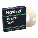 Highland Invisible Permanent Mending Tape, 1" Core, 0.5" x 36 yds, Clear (6200121296)