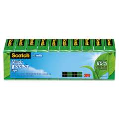 Scotch Magic Greener Tape, 1" Core, 0.75" x 75 ft, Clear, 10/Pack (81210P)