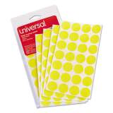 Universal Self-Adhesive Removable Color-Coding Labels, 0.75" dia., Yellow, 28/Sheet, 36 Sheets/Pack (40114)