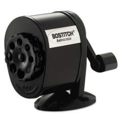 Bostitch Antimicrobial Manual Pencil Sharpener, Manually-Powered, 5.44 x 2.69 x 4.33, Black (MPS1BLK)