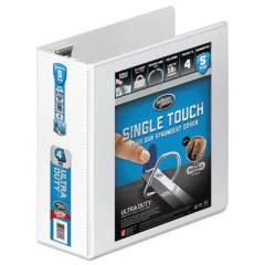 Wilson Jones Ultra Duty D-Ring View Binder with Extra-Durable Hinge, 3 Rings, 4" Capacity, 11 x 8.5, White (86640)