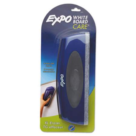 EXPO White Board CARE Dry Erase XL Eraser with Replaceable Pad, Eight Peel-Off Layers, 10" x 2" (8474)