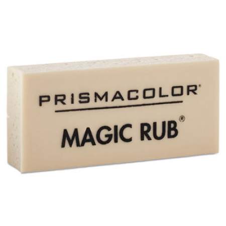 Prismacolor MAGIC RUB Eraser, For Pencil/Ink Marks, Rectangular Block, Medium, Off White, Dozen (73201)