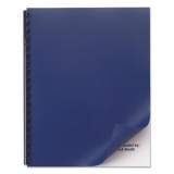 GBC Opaque Plastic Presentation Binding System Covers, 11 x 8 1/2, Navy, 50/Pack (2514494)