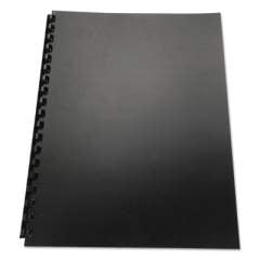 GBC 100% Recycled Poly Binding Cover, 11 x 8 1/2, Black, 25/Pack (25818)