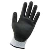 KleenGuard G60 ANSI Level 2 Cut-Resistant Glove, WHT/Blk, 230mm Length, Medium/SZ 8, 12 PR (38690)